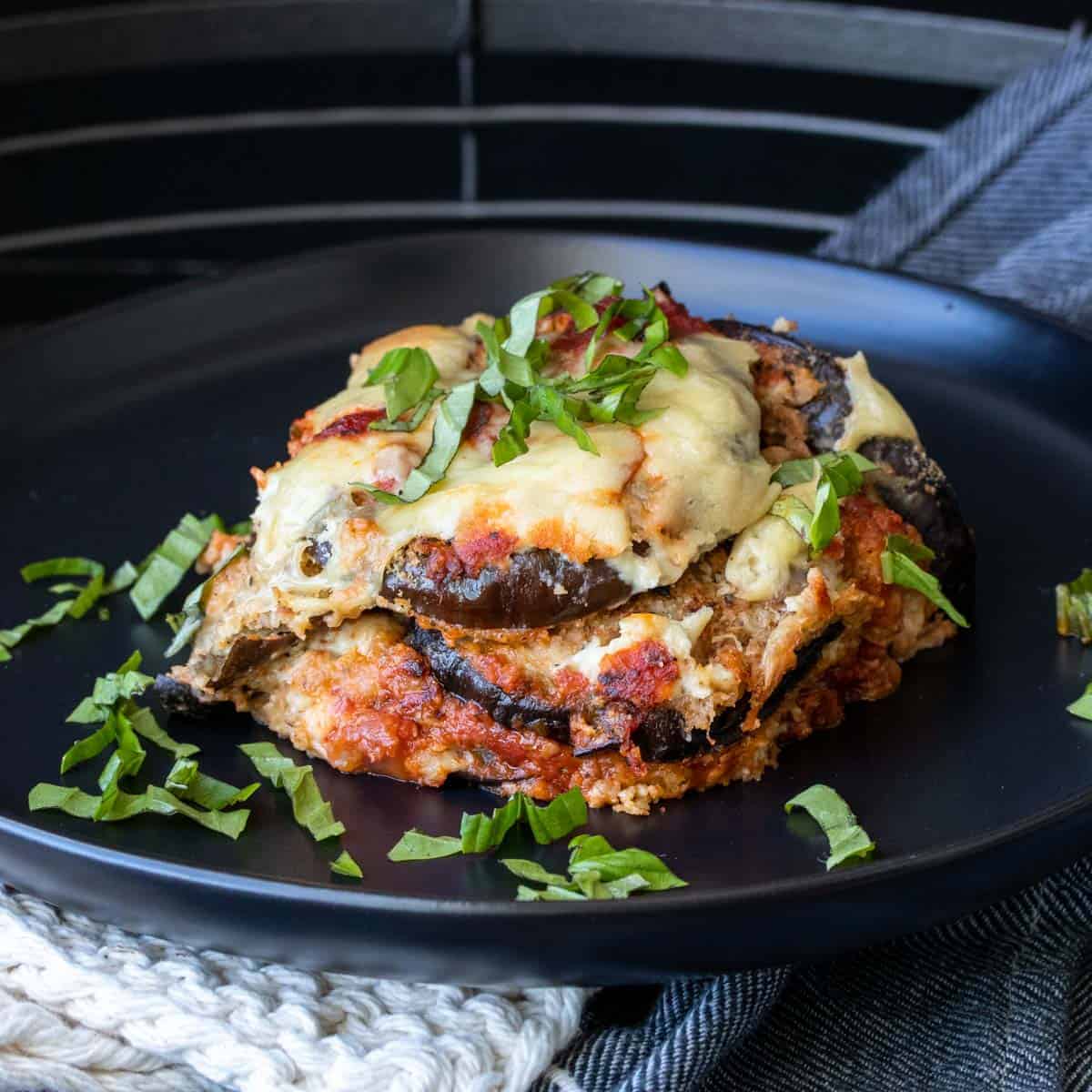 Delicious Grain-Free Eggplant Parmesan with Pork Panko Breading